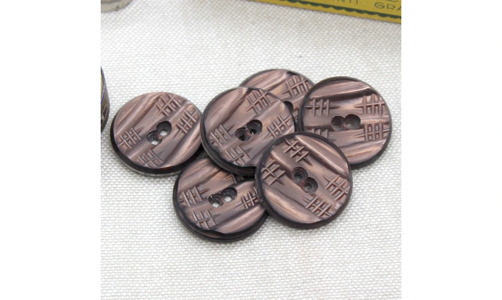 6 boutons / 22MM / Cuivre rose