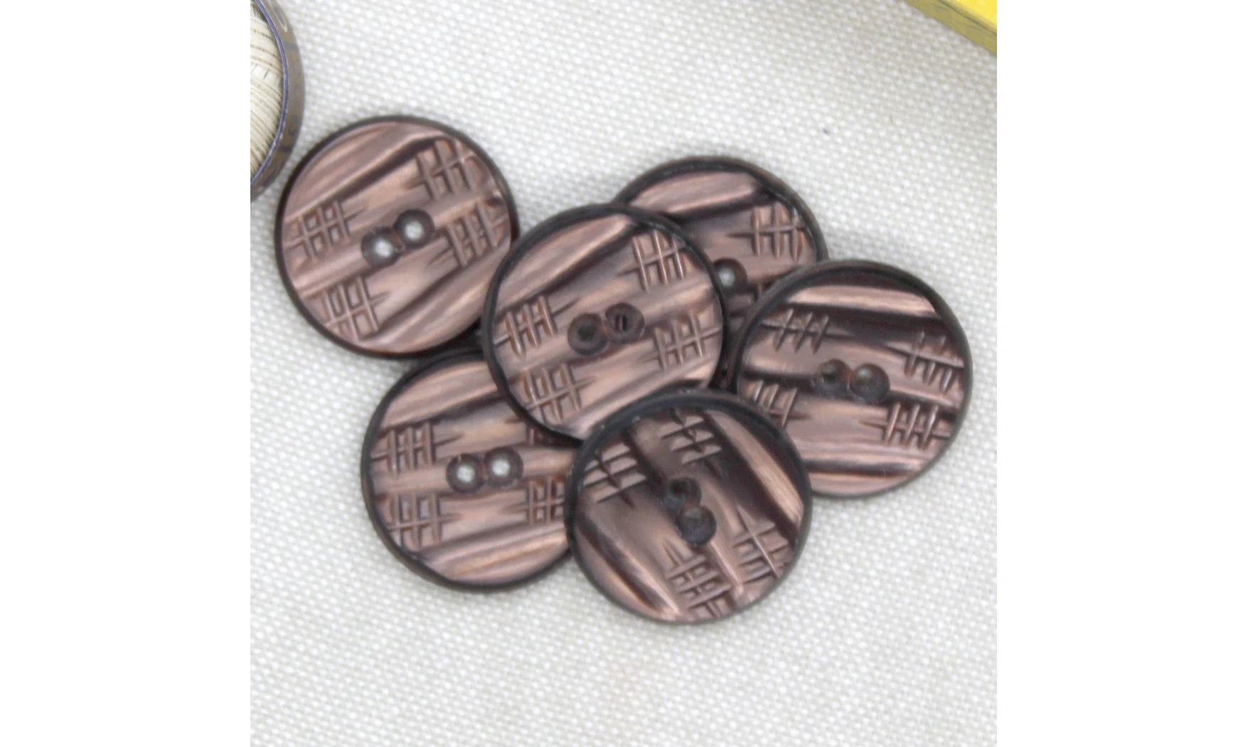 6 boutons / 22MM / Cuivre rose