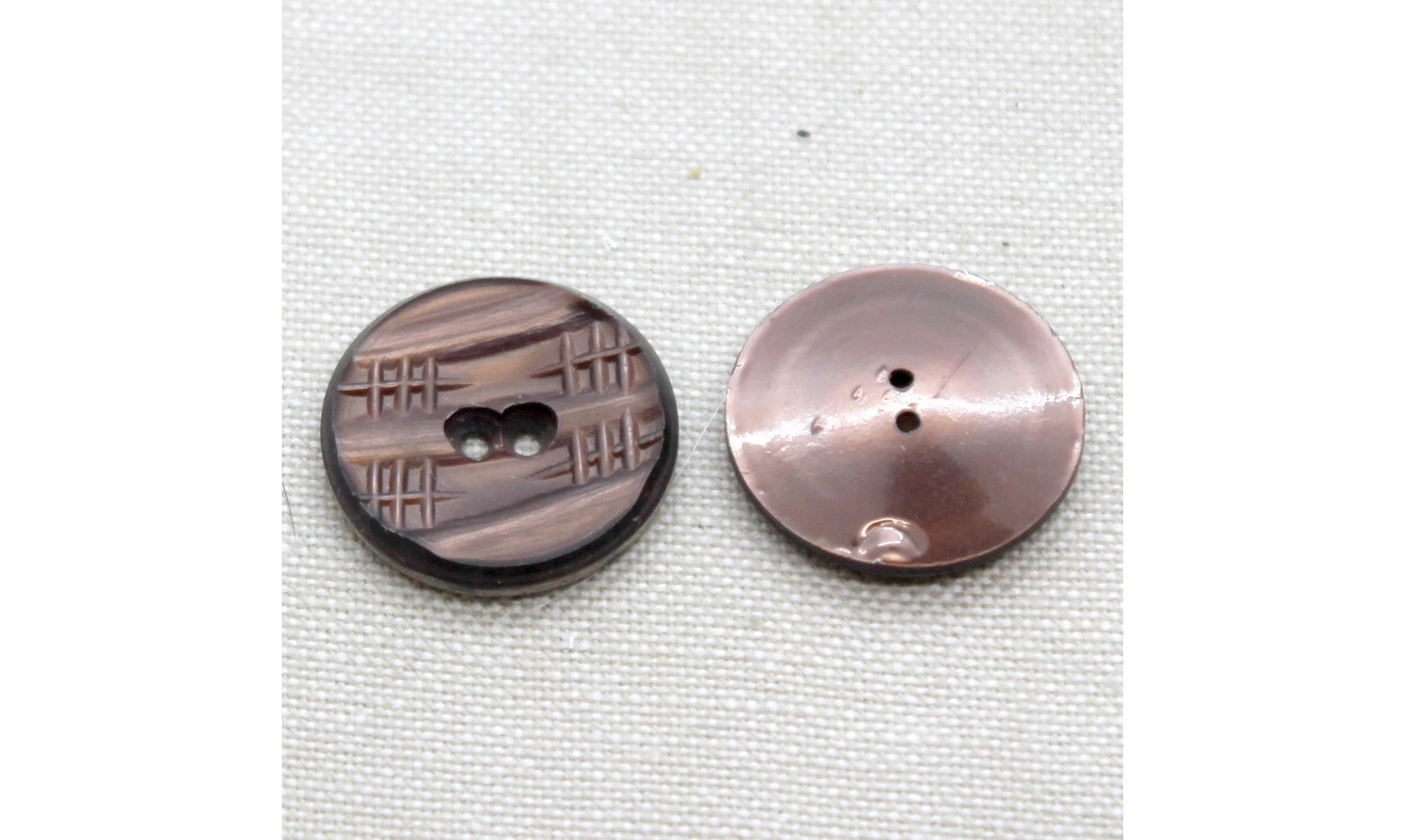 6 boutons / 22MM / Cuivre rose