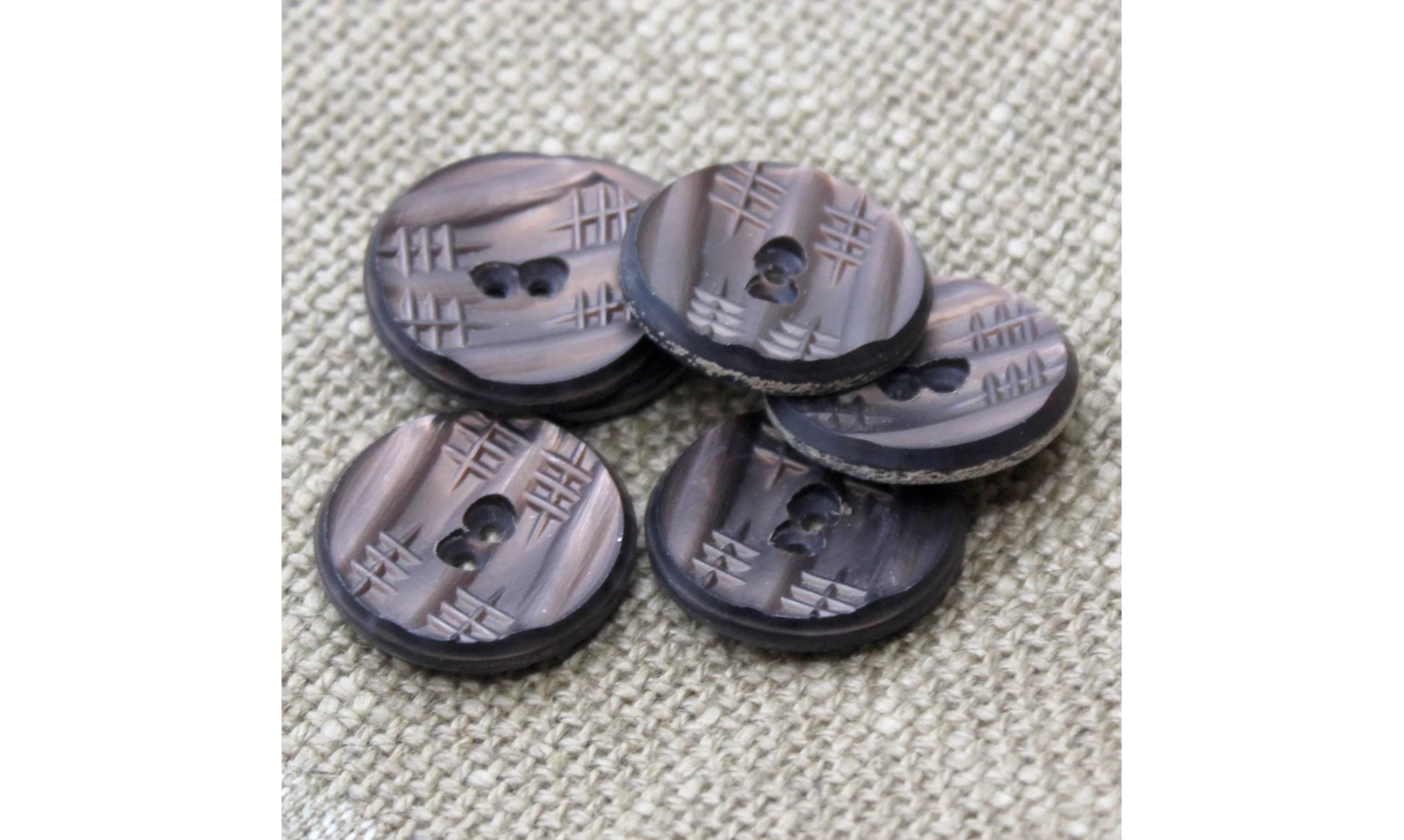 6 boutons / 22MM / Cuivre rose