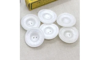 6 boutons / 31MM / Blanc "Chips"