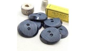 6 boutons / 39MM / Bleu marine