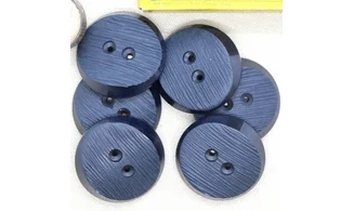 6 boutons / 39MM / Bleu marine