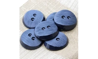 6 boutons / 39MM / Bleu marine