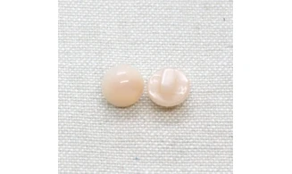 6 Boutons / 9MM / rose nacré