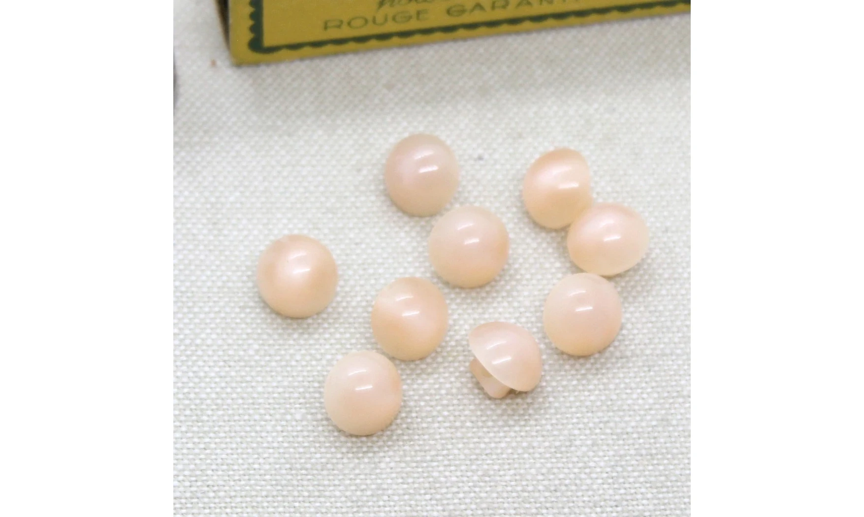 6 Boutons / 9MM / rose nacré