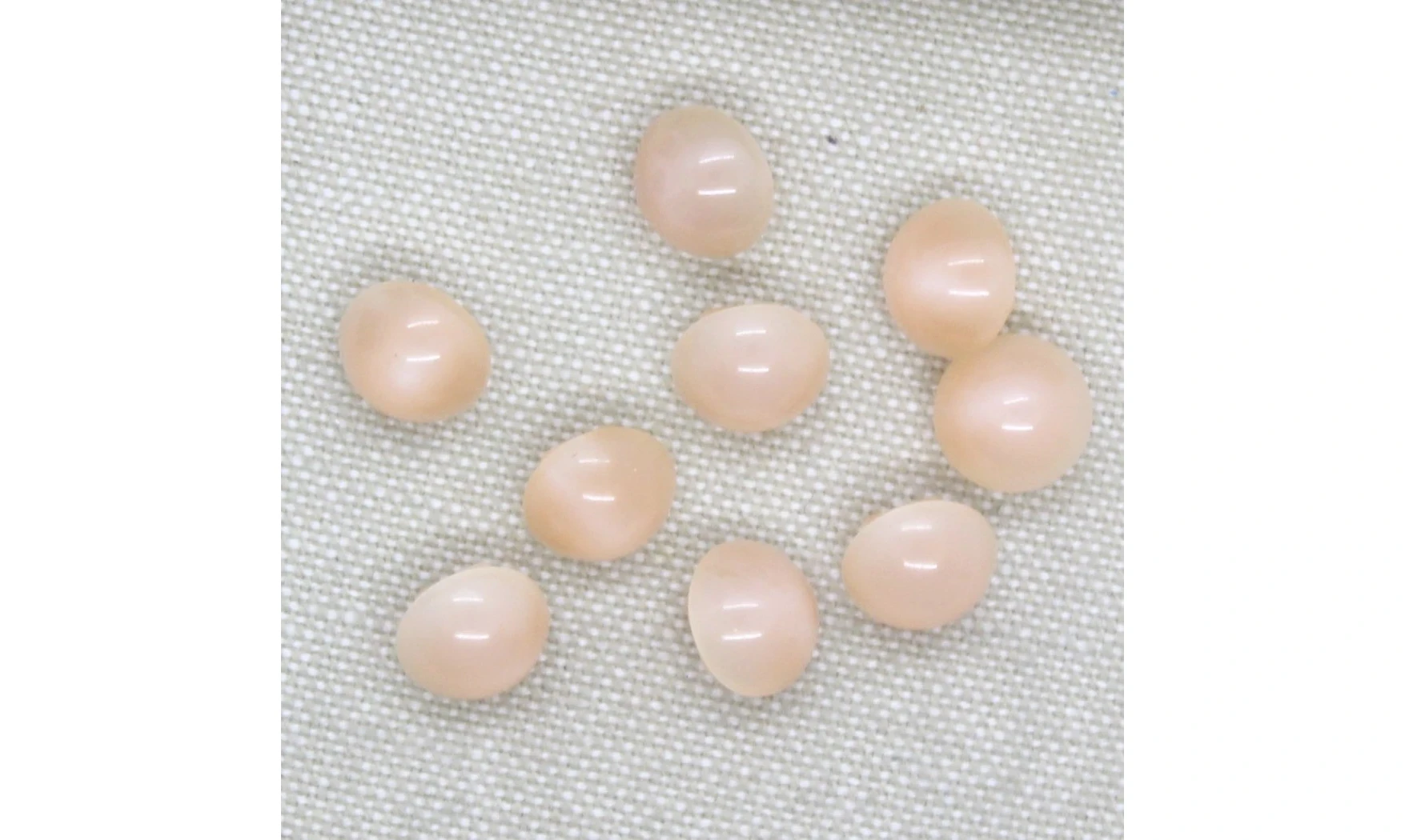 6 Boutons / 9MM / rose nacré