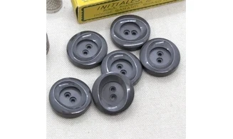 6 boutons / 27MM / Gris