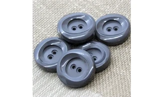 6 boutons / 27MM / Gris
