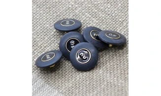 6 boutons / 18MM / Noir "nu"