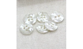 6 Boutons / 12MM / Brun "camouflage"