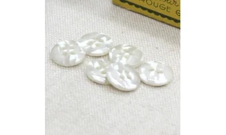 6 Boutons / 12MM / Brun "camouflage"