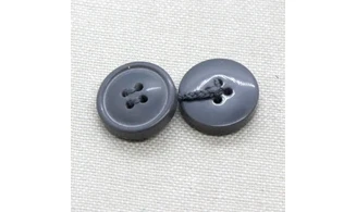 6 Boutons / 18MM / Gris, 3 paires