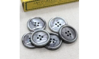 6 Boutons / 25MM / Gris irisé