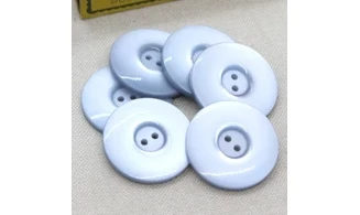 6 boutons / 31MM / Bleu nacré