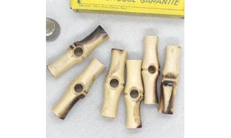 6 boutons / 47MM / Bois "Brandebourg"