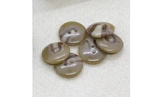 6 boutons / 15MM / Brun