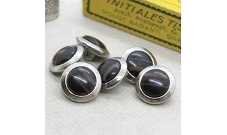 4 boutons / 18MM / Métal Cabochon"Zebre"