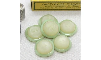 6 boutons / 25MM / Vert