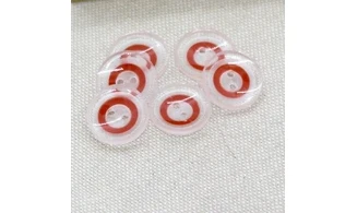 6 boutons / 18MM / Translucide "Anneau"