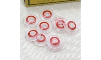 10 boutons / 14MM / Translucide "Anneau"