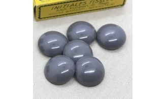 6 boutons / 25MM / Gris bombé
