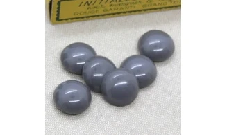 6 boutons / 18MM / Gris bombé