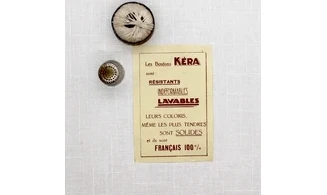 Carte 24 boutons / 17mm / Gris