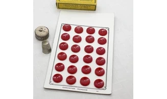 Carte 24 boutons / 17mm / Rouge