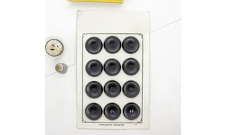 Carte 12 boutons / 27mm / Noir