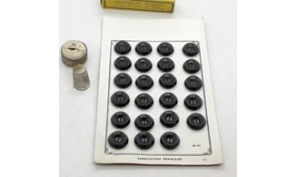 Carte 23 boutons / 18mm / Noir