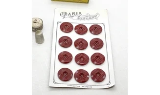Carte 12 boutons / 25mm / Rouge
