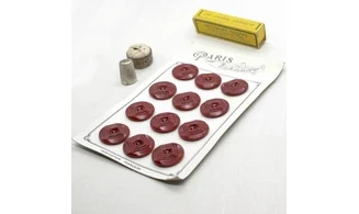 Carte 12 boutons / 25mm / Rouge