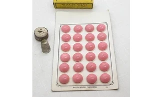 Carte 24 boutons / 18mm / Rose