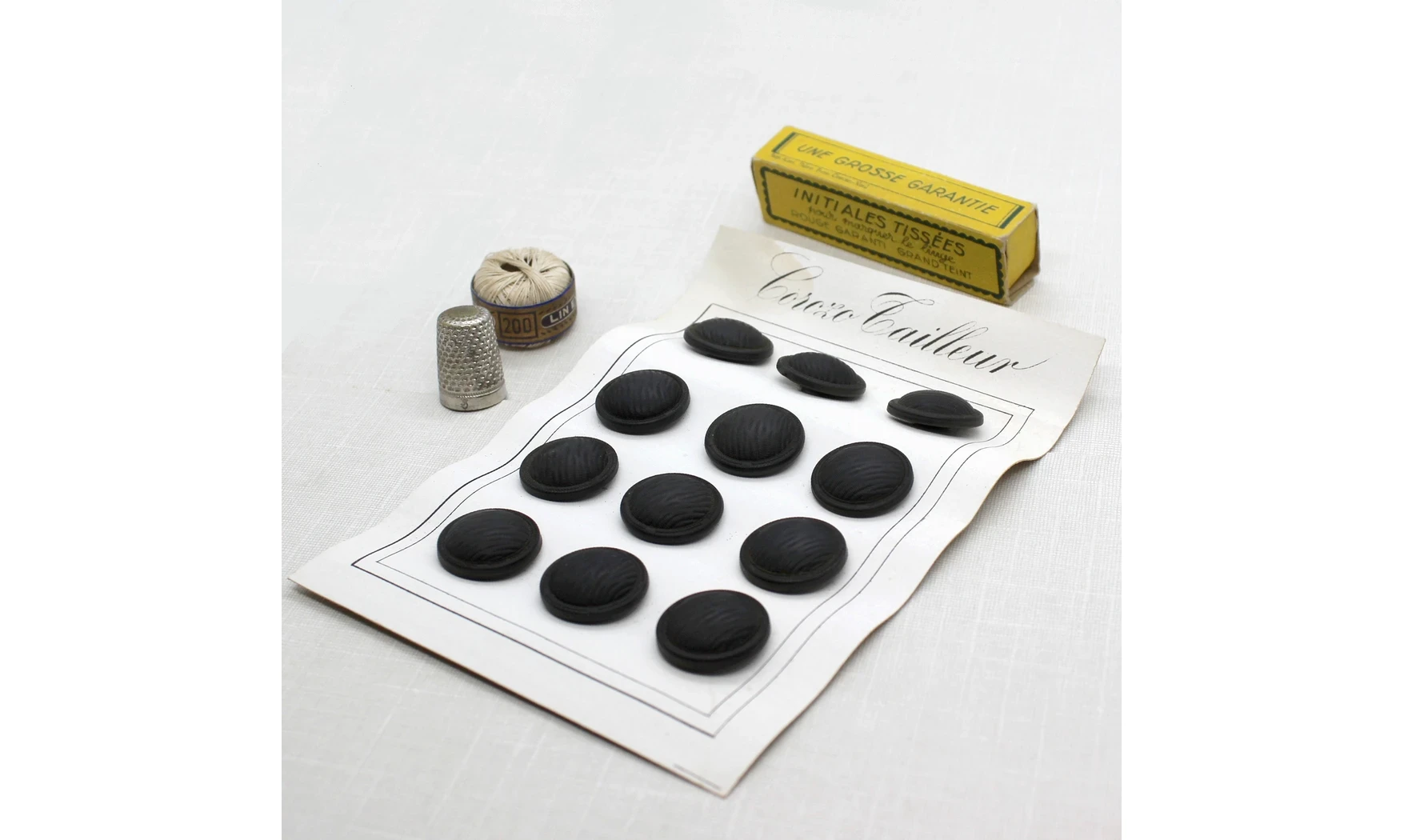 Carte 12 boutons / 22mm / Noir