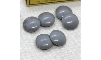 6 boutons / 19MM / Gris bombé