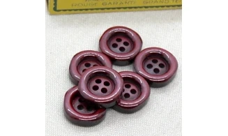 Bouton VINTAGE ROUGE / par 6 / 20MM