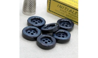 Bouton VINTAGE BLEU / par 6 / 20MM