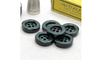 Bouton VINTAGE VERT / par 6 / 20MM
