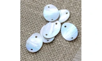 6 plaquettes / 18MM / nacre