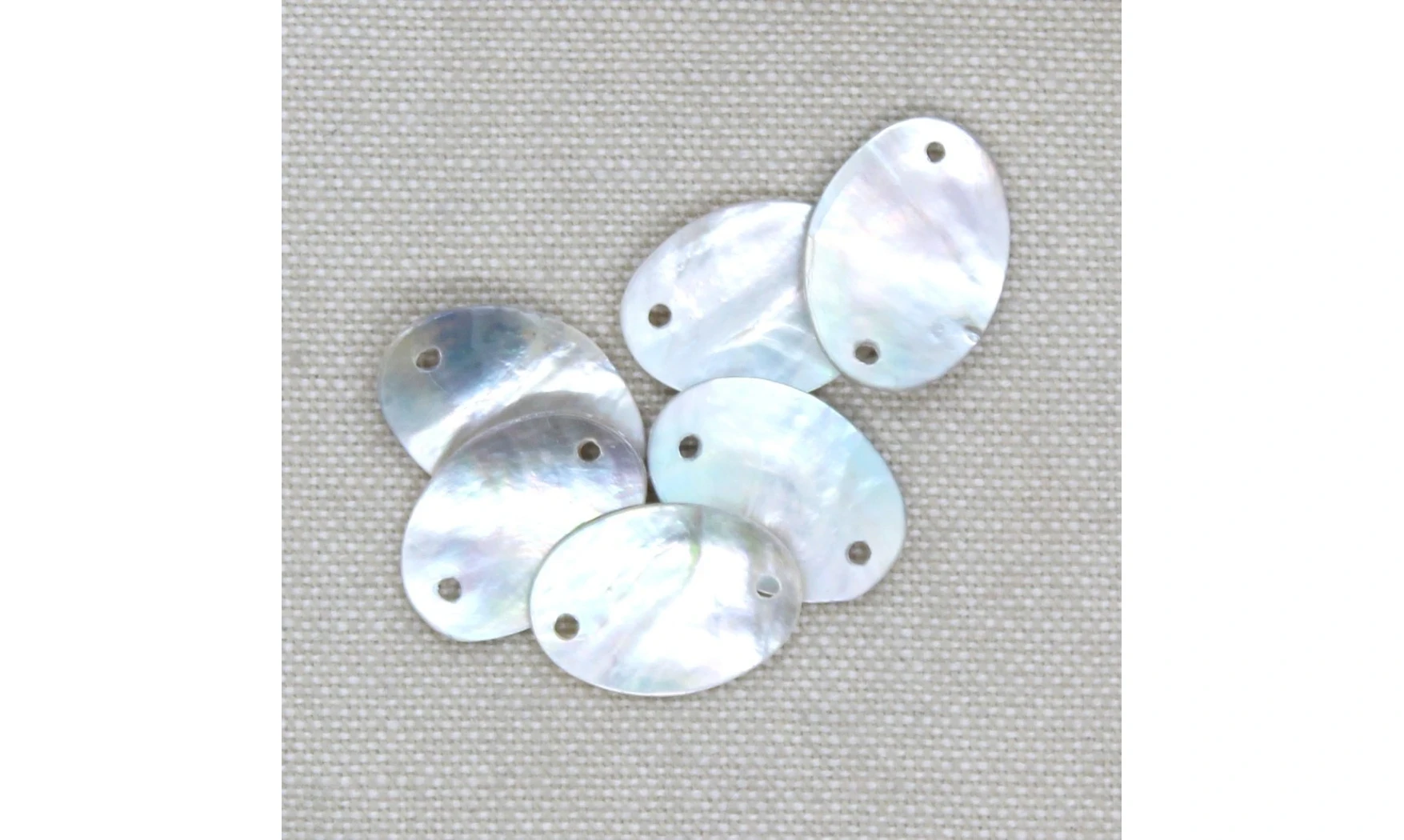 6 plaquettes / 18MM / nacre