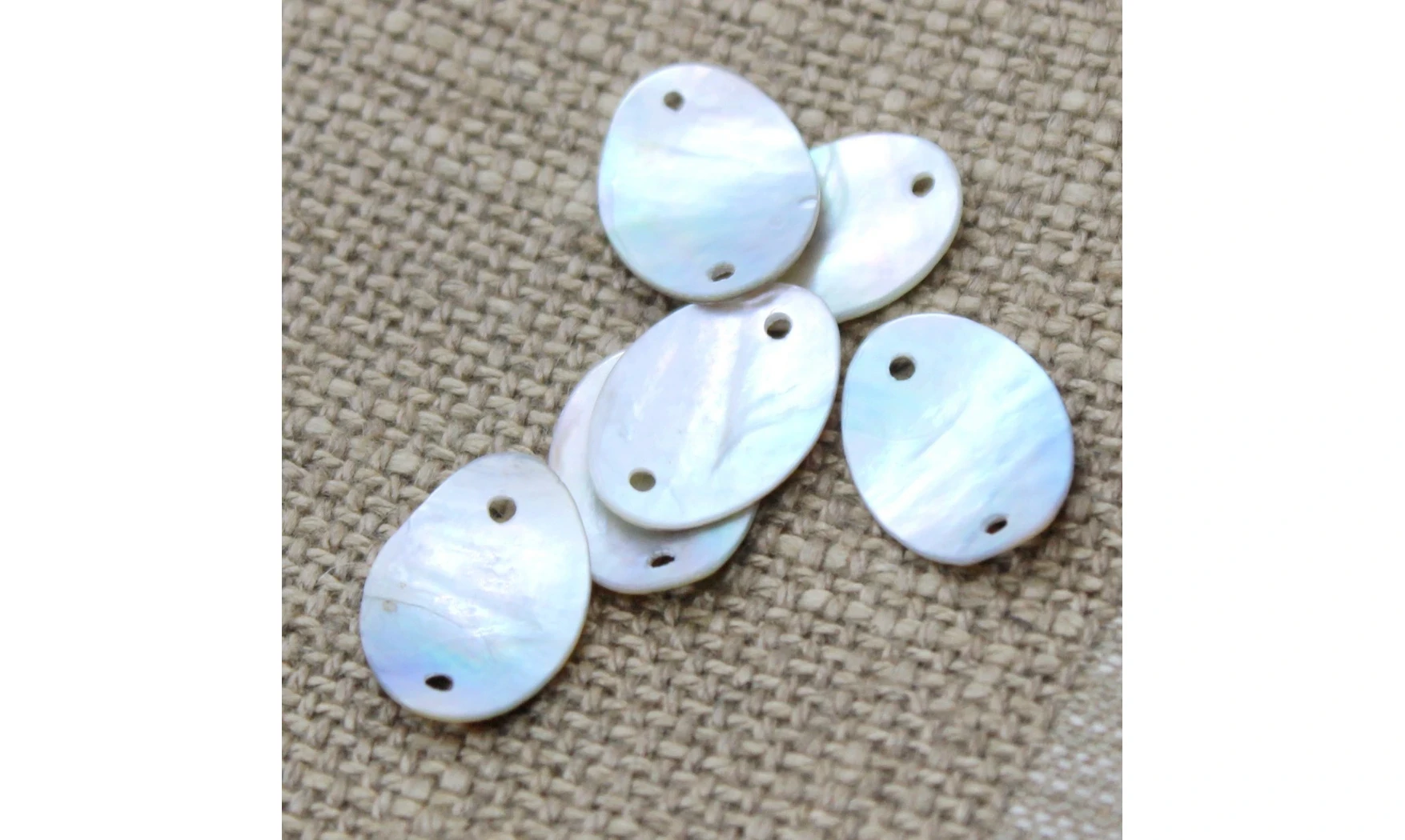 6 plaquettes / 18MM / nacre